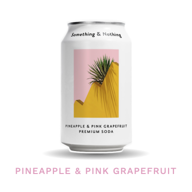 Something & Nothing Pineapple & Pink Grapefruit Premium Soda