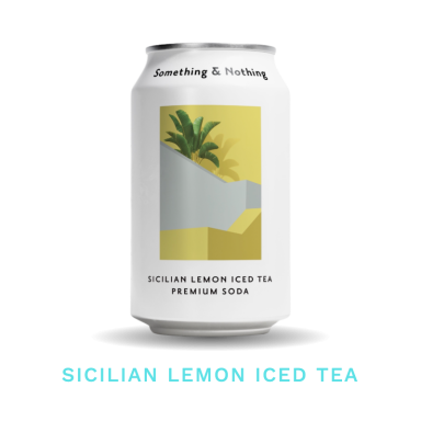 Something & Nothing Sicilian Lemon Iced Tea Premium Soda