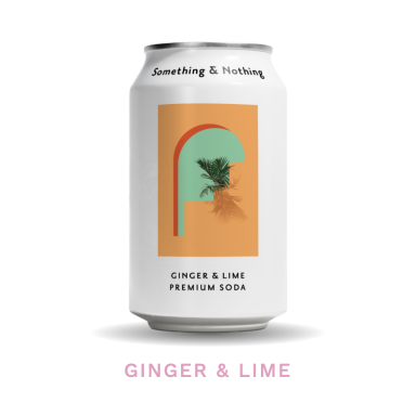 Something & Nothing Ginger & Lime Premium Soda