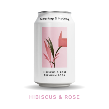 Something & Nothing Hibiscus & Rose Premium Soda